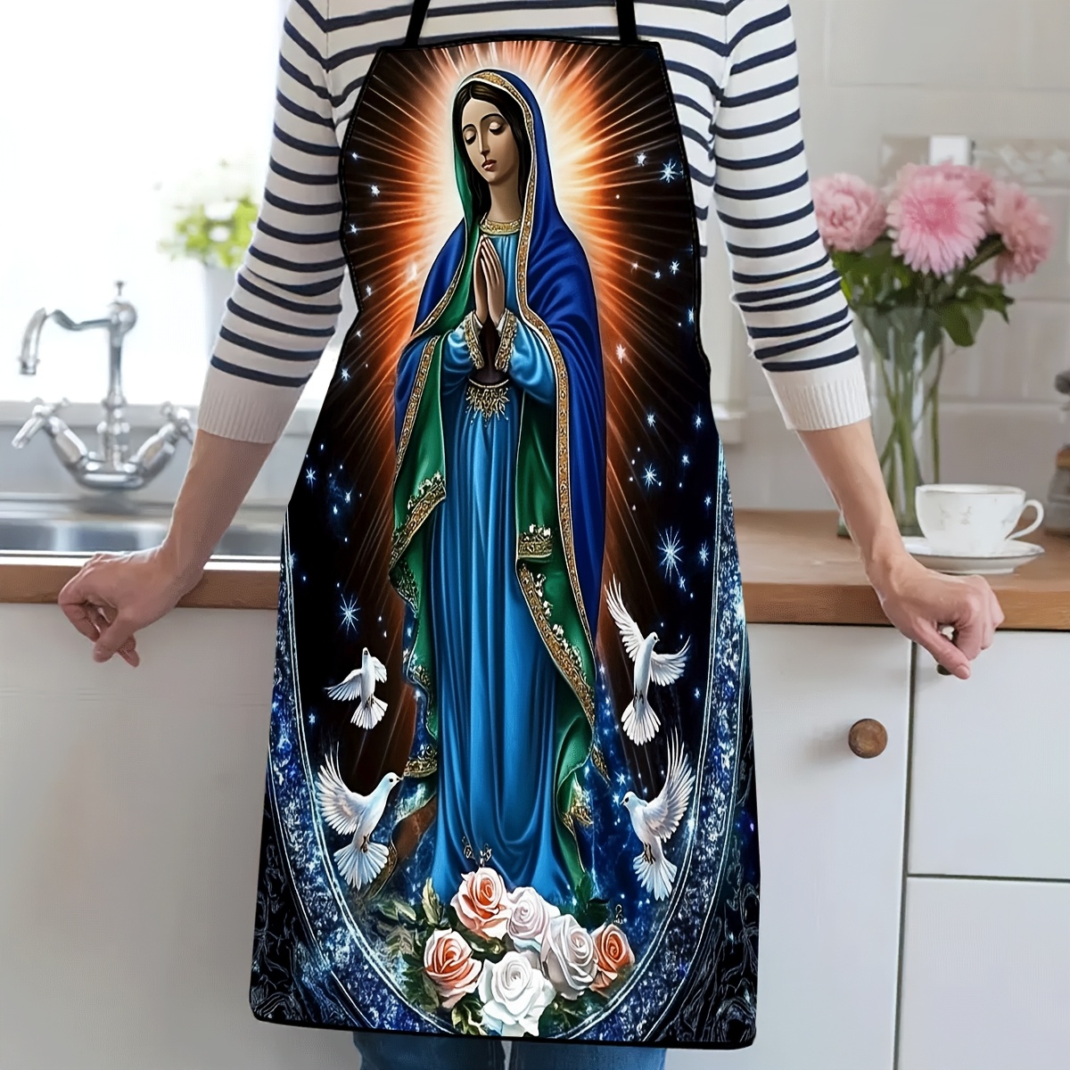 Apron with Lady of Guadalupe i - огляд і ціна Kitchen Baking Cloth