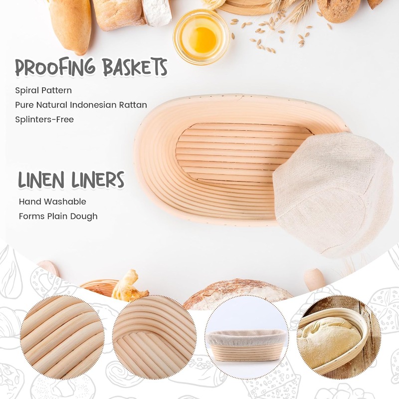 Bread Fermentation Basket PP D - огляд і ціна Proofing Basket Banneton