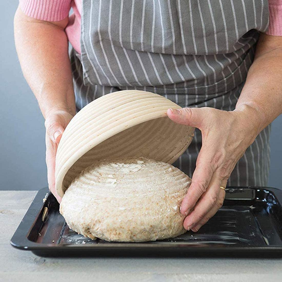 Natural Rattan Handmade Bread  - огляд і ціна Proofing Basket Banneton