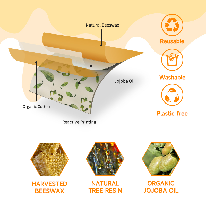 3 Pieces of Beeswax Preservati - огляд і ціна Kitchen Baking Cloth