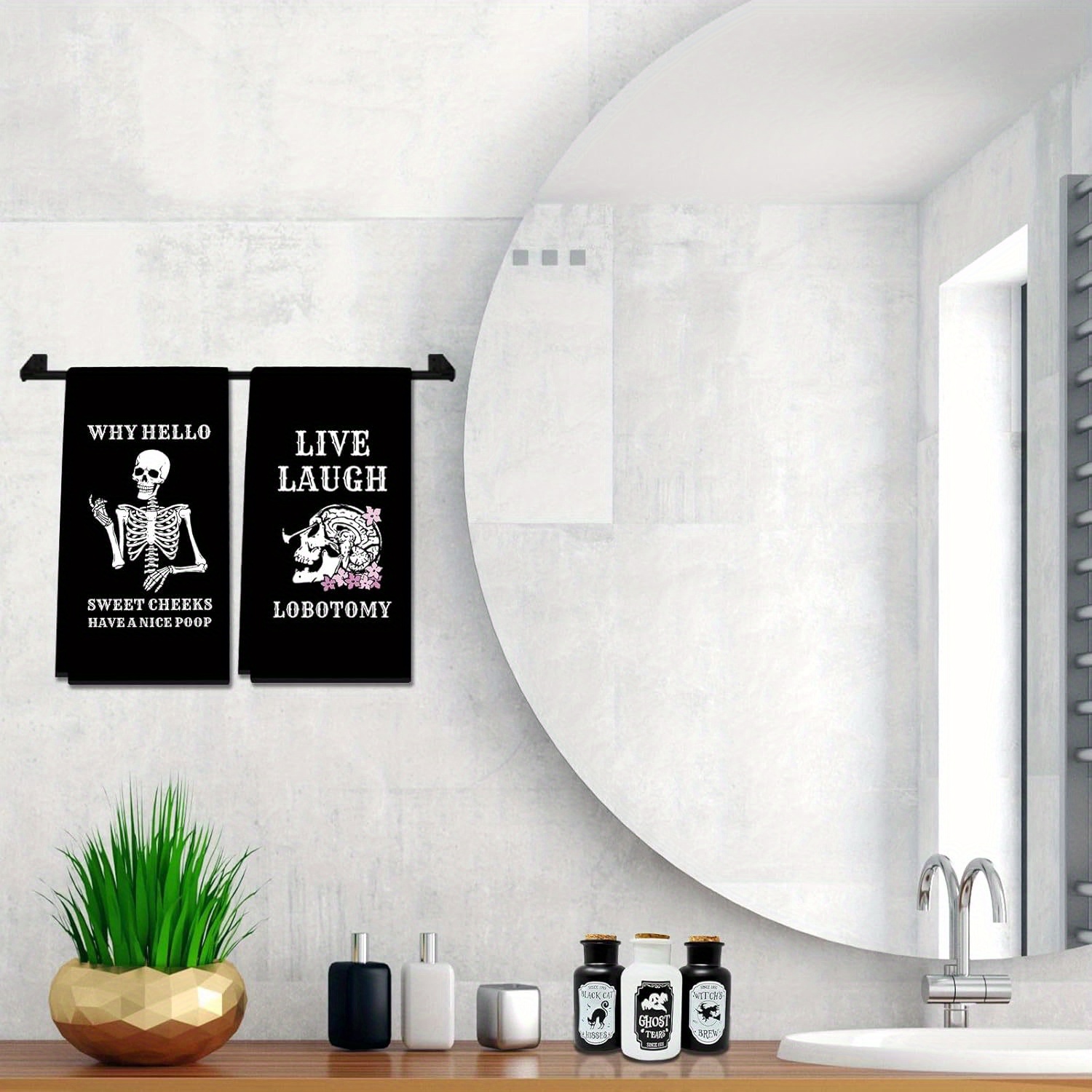 2Pcs, Gothic Skull-Themed Kitc - огляд і ціна Kitchen Baking Necessities