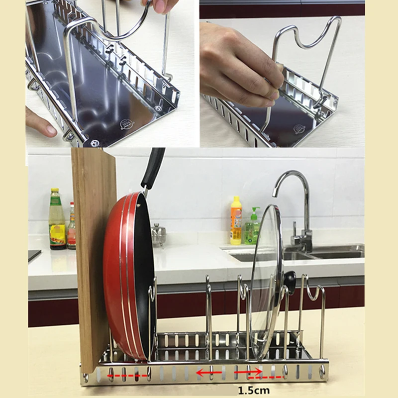 304 Stainless Steel Adjustable - огляд і ціна Kitchen Baking Pan Organizer